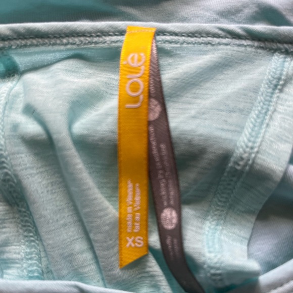 PALE TURQUOISE LOLË LONG SLEEVED TOP - Picture 5 of 10